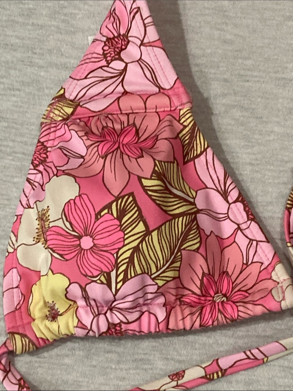 Xhilaration Floral triangle Bikini top sz XS - Picture 5 of 5